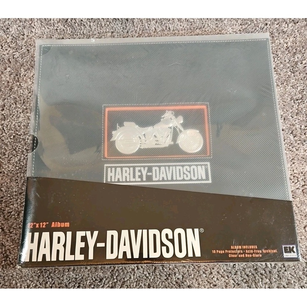Harley-Davidson Motorcycle 12 x 12 Scrapbook Album EK Success With Scrapbook Kit
